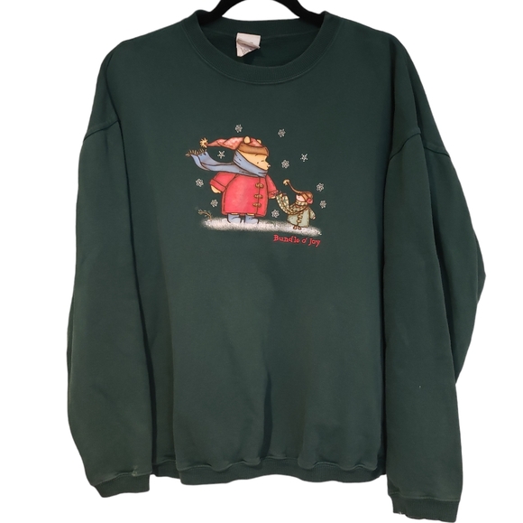 Disney Tops - VINTAGE Disney Store Winnie The Pooh Bundle O’ Joy Crewneck Sweatshirt Medium